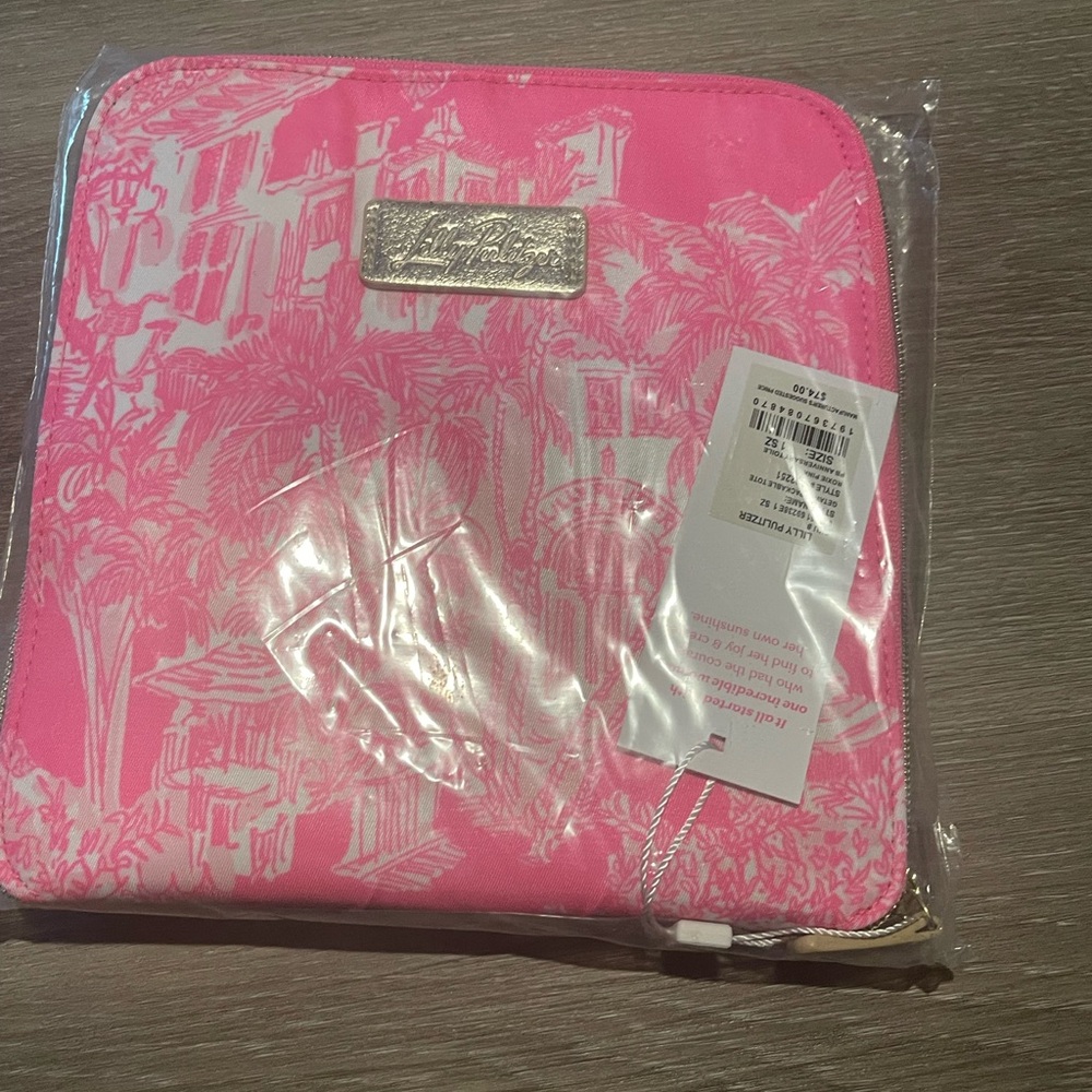 Lilly Pulitzer Getaway Pink Packable Tote NIP